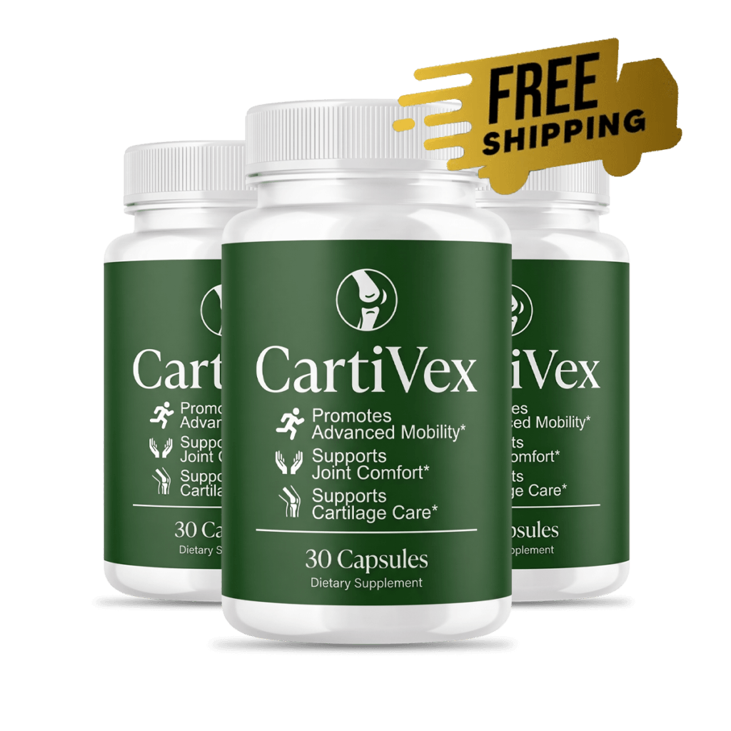 Three bottles of CartiVex, a 90-day supply